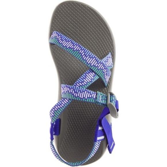 Chaco Z1 Classic Amp Shamrock Blue Green Vert Sport Sandals Women Size 6 - Picture 1 of 11
